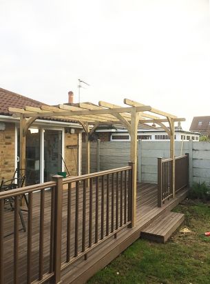 Deck-and-pergola