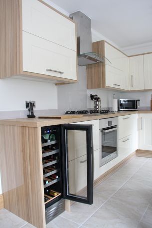 Wine cooler new kitchen Bishopstoke Manor