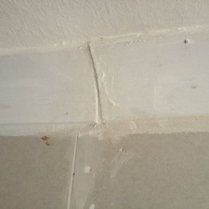 Original badly installed coving