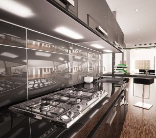 Glossy new kitchen refurbishment