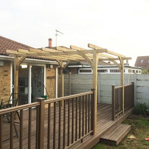 Deck-and-pergola